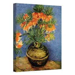 ArtWall 36'' X 24'' ''Fritillaries'' Canvas Wall Art By Vincent Van Gogh