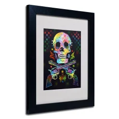 Trademark Fine Art 14'' X 11'' ''Skull & Guns'' Framed Canvas Wall Art 5 Trademark Fine Art 14'' X 11'' ''Skull & Guns'' Framed Canvas Wall Art -Kohl's Sales 1892499 ALT2