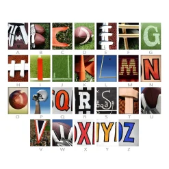 Personal-Prints ''Football'' Alphabet Wall Art -Kohl's Sales 2055310 ALT2