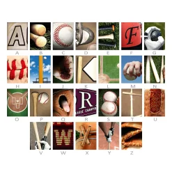 Personal-Prints ''Baseball'' Alphabet Wall Art -Kohl's Sales 2055488 ALT2