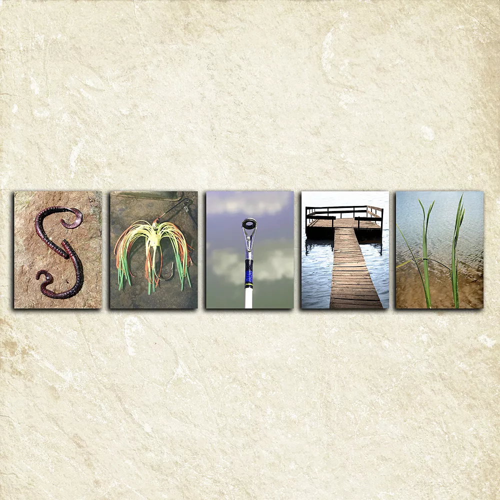 Personal-Prints ''Fishing'' Alphabet Wall Art 2 Personal-Prints ''Fishing'' Alphabet Wall Art - Image 2