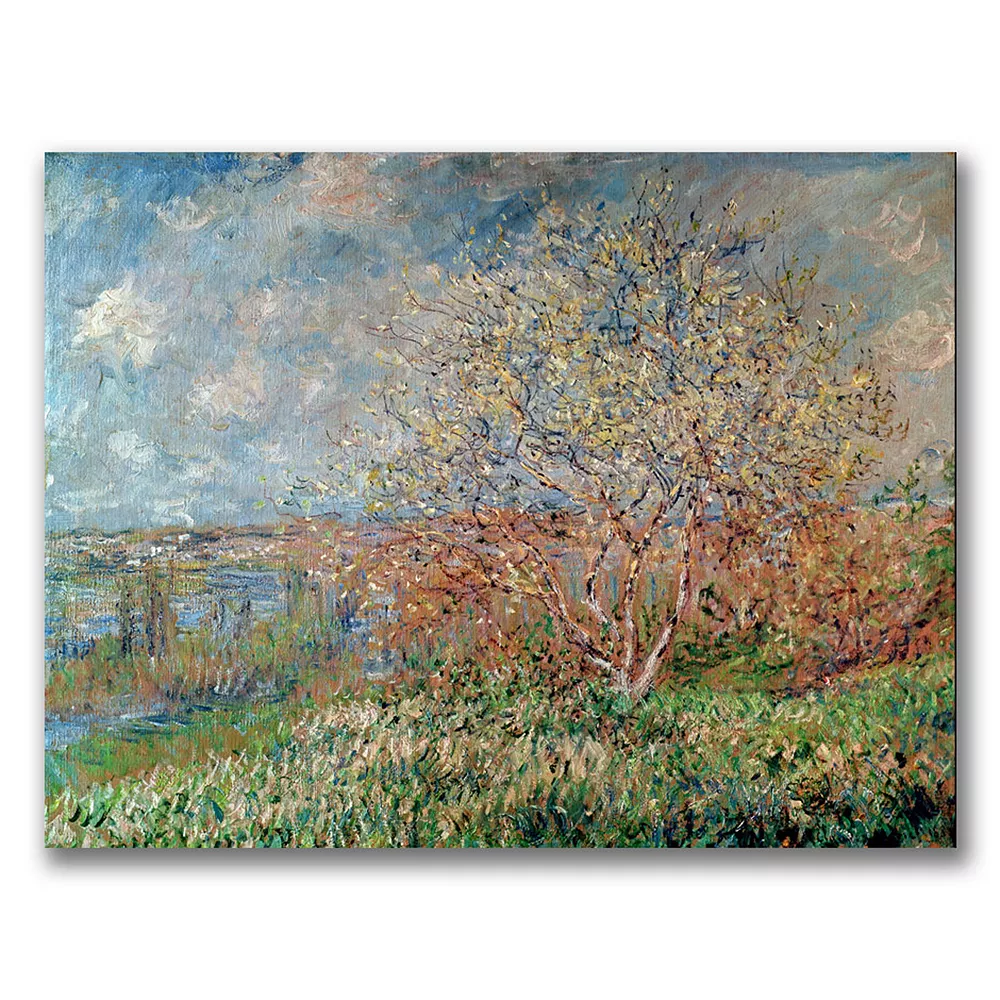Trademark Fine Art ''Spring 1880'' Canvas Wall Art By Claude Monet 1 Trademark Fine Art ''Spring 1880'' Canvas Wall Art By Claude Monet
