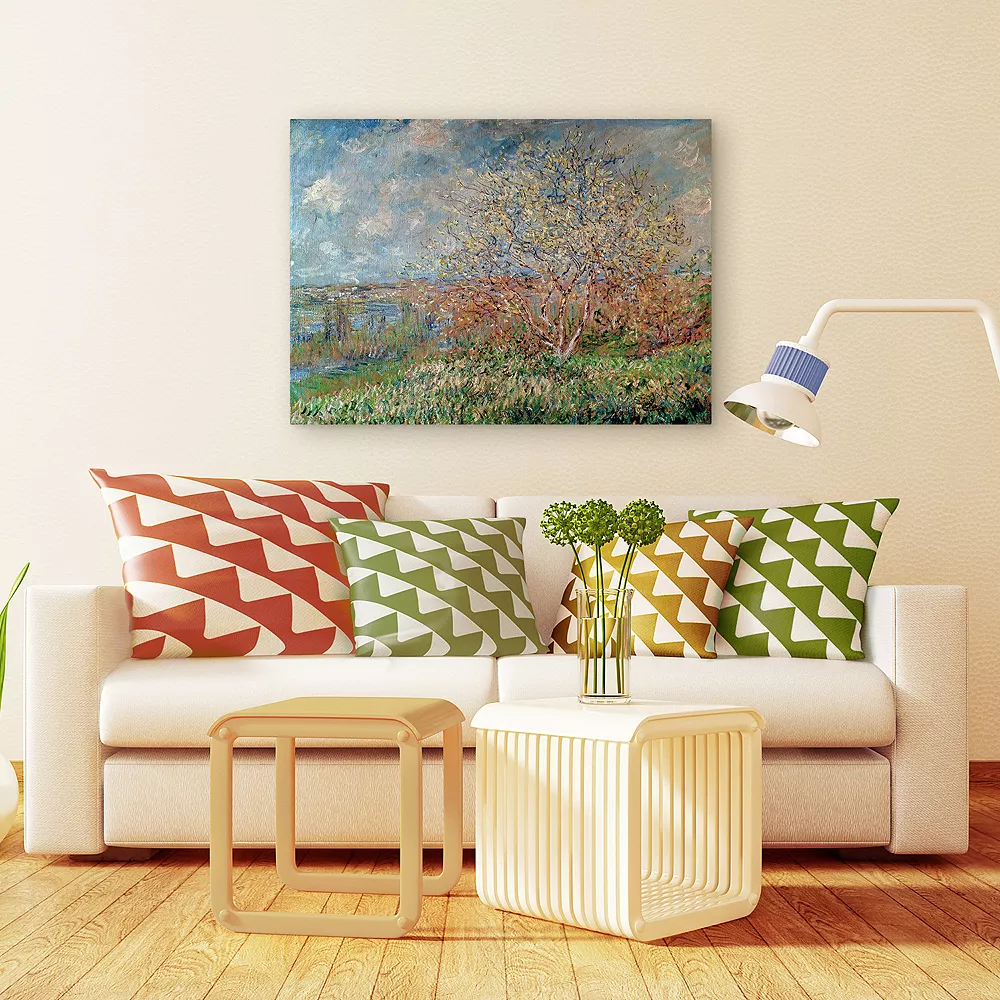 Trademark Fine Art ''Spring 1880'' Canvas Wall Art By Claude Monet 2 Trademark Fine Art ''Spring 1880'' Canvas Wall Art By Claude Monet - Image 2