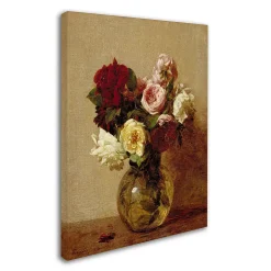 Trademark Fine Art ''Roses 1884'' Canvas Wall Art 5 Trademark Fine Art ''Roses 1884'' Canvas Wall Art -Kohl's Sales 2144763 ALT2