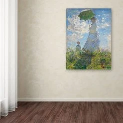 Alternative view of Trademark Fine Art ''Woman With A Parasol'' Canvas Wall Art By Claude Monet