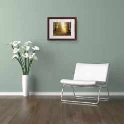 Alternative view of Trademark Fine Art ''Whitby'' Brown Framed Matted Art