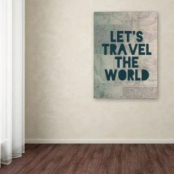 Trademark Fine Art "Travel The World" Canvas Wall Art