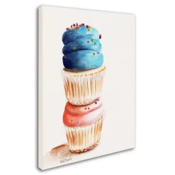Trademark Fine Art Stacked Cupcakes Canvas Wall Art -Kohl's Sales 2593812 ALT2