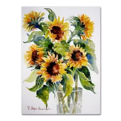 Trademark Fine Art Sunflowers Canvas Wall Art