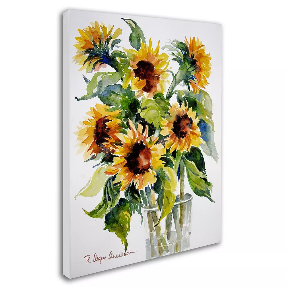 Trademark Fine Art Sunflowers Canvas Wall Art 3 Trademark Fine Art Sunflowers Canvas Wall Art - Image 3