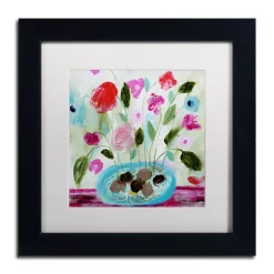 Trademark Fine Art Winter Blooms II Matted Framed Wall Art