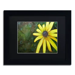 Trademark Fine Art Black Eyed Susan Black Framed Wall Art