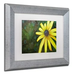 Trademark Fine Art Black Eyed Susan Silver Finish Framed Wall Art -Kohl's Sales 2621456 ALT2