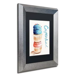 Trademark Fine Art Stacked Cupcakes Silver Finish Framed Wall Art 5 Trademark Fine Art Stacked Cupcakes Silver Finish Framed Wall Art -Kohl's Sales 2622483 ALT2