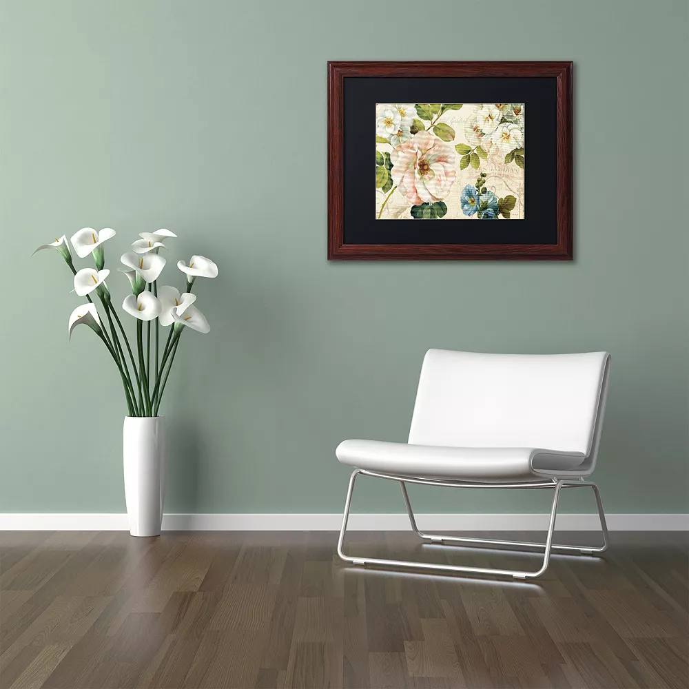 Trademark Fine Art Les Jardin I Wood Finish Framed Wall Art 2 Trademark Fine Art Les Jardin I Wood Finish Framed Wall Art - Image 2