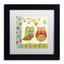 Trademark Fine Art Owl Wonderful I Framed Wall Art