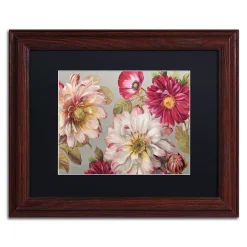 Trademark Fine Art Classically Beautiful I Wood Finish Framed Wall Art