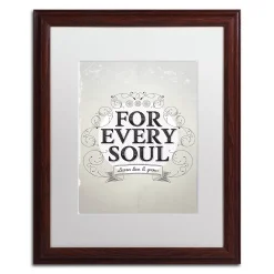 Trademark Fine Art "Every Soul" Framed Wall Art