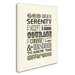 Trademark Fine Art "Serenity Prayer I" Canvas Wall Art -Kohl's Sales 2716108 ALT2