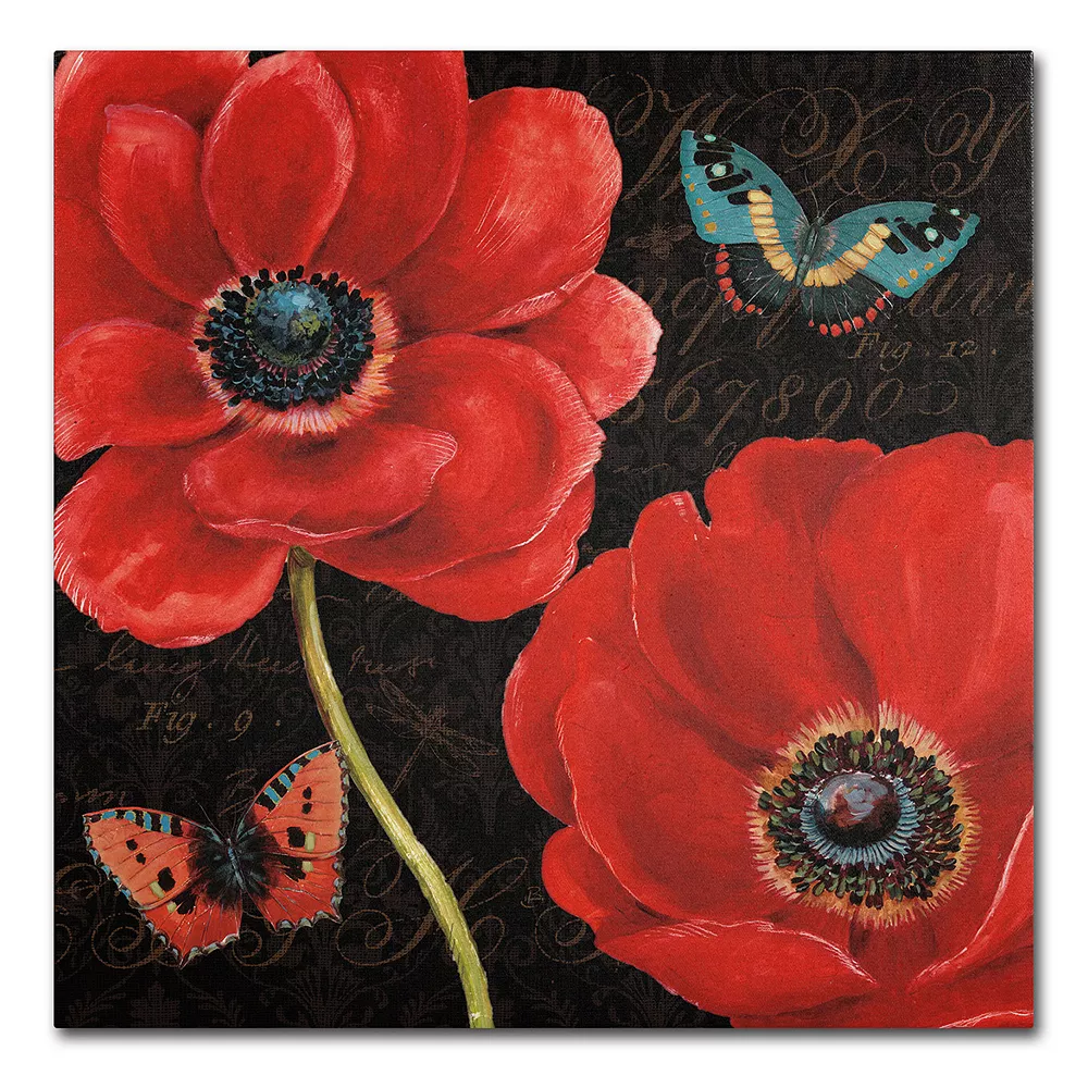 Trademark Fine Art "Petals And Wings II" Canvas Wall Art 1 Trademark Fine Art "Petals And Wings II" Canvas Wall Art