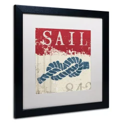 Trademark Fine Art Wellington Studio "Nautical III Red" Black Framed Wall Art -Kohl's Sales 2717087 ALT3