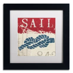 Trademark Fine Art Wellington Studio "Nautical III Red" Black Framed Wall Art -Kohl's Sales 2717087 ALT4