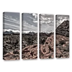 ArtWall Fingertip Afternoon Canvas Wall Art 4-piece Set