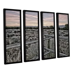 ArtWall Intersection Of The Tortoise & Hare Framed Wall Art 4-piece Set