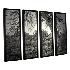 ArtWall Listen To Whispers Framed Wall Art 4-piece Set