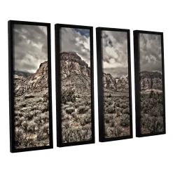 ArtWall ''No Distractions'' Framed Wall Art 4-piece Set