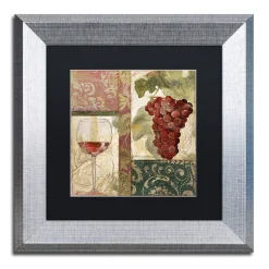 Trademark Fine Art Sofia I Silver Finish Framed Wall Art