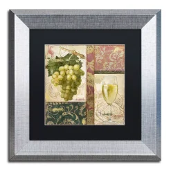 Trademark Fine Art Sofia II Silver Finish Framed Wall Art