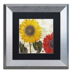 Trademark Fine Art Sundresses I Silver Finish Framed Wall Art