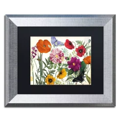 Trademark Fine Art Printemps I Silver Finish Framed Wall Art