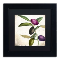 Trademark Fine Art Olive Branch II Black Framed Wall Art