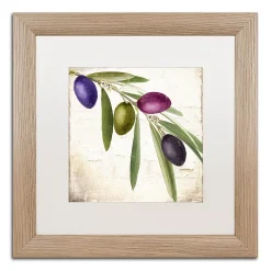 Trademark Fine Art Olive Branch IV Distressed Framed Wall Art