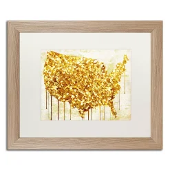 Trademark Fine Art American Dream IV Distressed Framed Wall Art