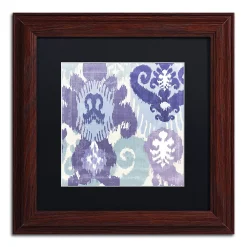 Trademark Fine Art Blue Curry I Traditional Framed Wall Art