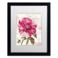 Trademark Fine Art Pink Peony Black Framed Wall Art -Kohl's Sales 2955009 ALT3