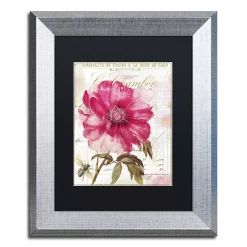 Trademark Fine Art Pink Peony Framed Wall Art