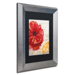Trademark Fine Art Red Poppy Silver Finish Framed Wall Art -Kohl's Sales 2965634 ALT2