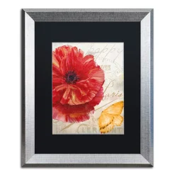Trademark Fine Art Red Poppy Silver Finish Framed Wall Art -Kohl's Sales 2965634 ALT3