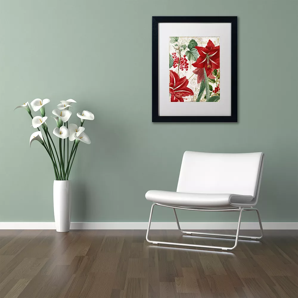 Trademark Fine Art Amaryllis "Paris" Black Framed Wall Art 2 Trademark Fine Art Amaryllis "Paris" Black Framed Wall Art - Image 2