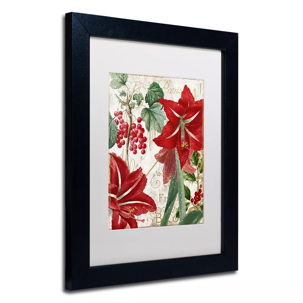 Trademark Fine Art Amaryllis "Paris" Black Framed Wall Art 3 Trademark Fine Art Amaryllis "Paris" Black Framed Wall Art - Image 3