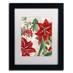 Trademark Fine Art Amaryllis "Paris" Black Framed Wall Art