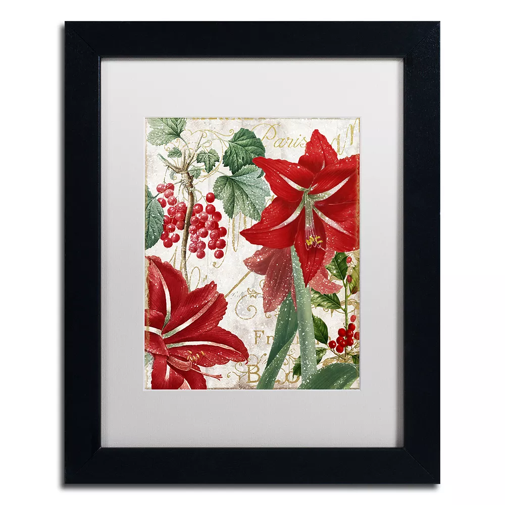 Trademark Fine Art Amaryllis "Paris" Black Framed Wall Art 1 Trademark Fine Art Amaryllis "Paris" Black Framed Wall Art