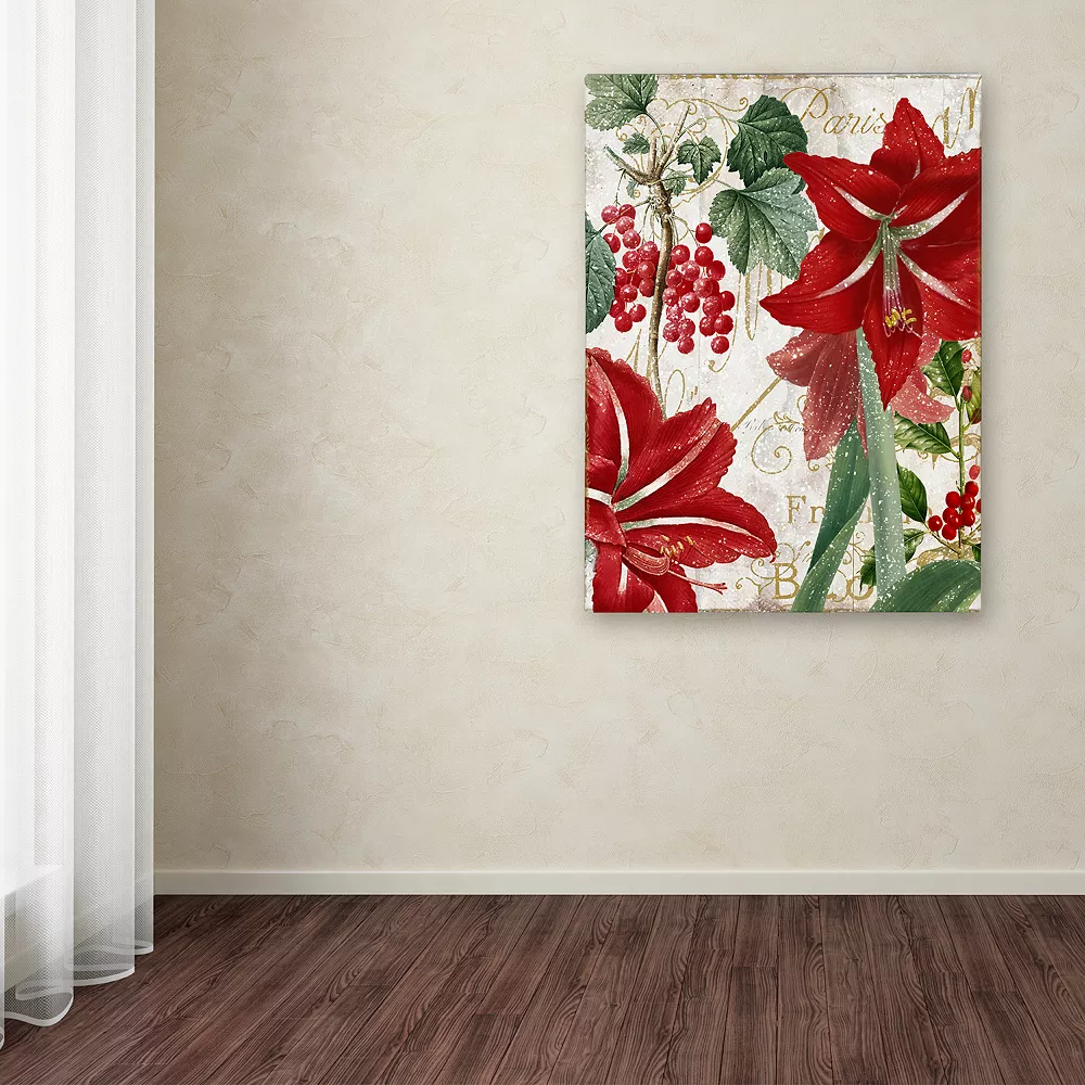 Trademark Fine Art Amaryllis "Paris" Canvas Wall Art 1 Trademark Fine Art Amaryllis "Paris" Canvas Wall Art