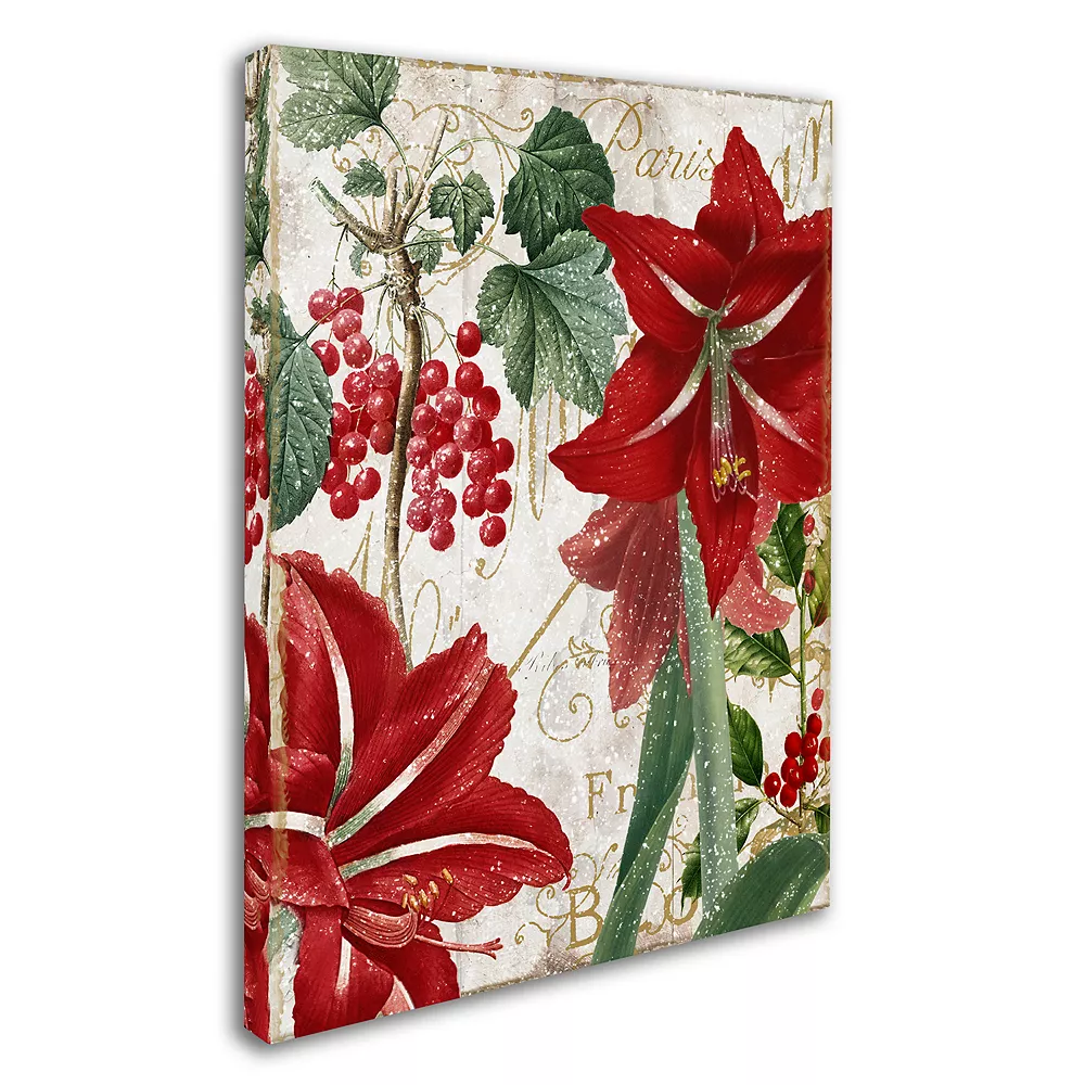 Trademark Fine Art Amaryllis "Paris" Canvas Wall Art 2 Trademark Fine Art Amaryllis "Paris" Canvas Wall Art - Image 2