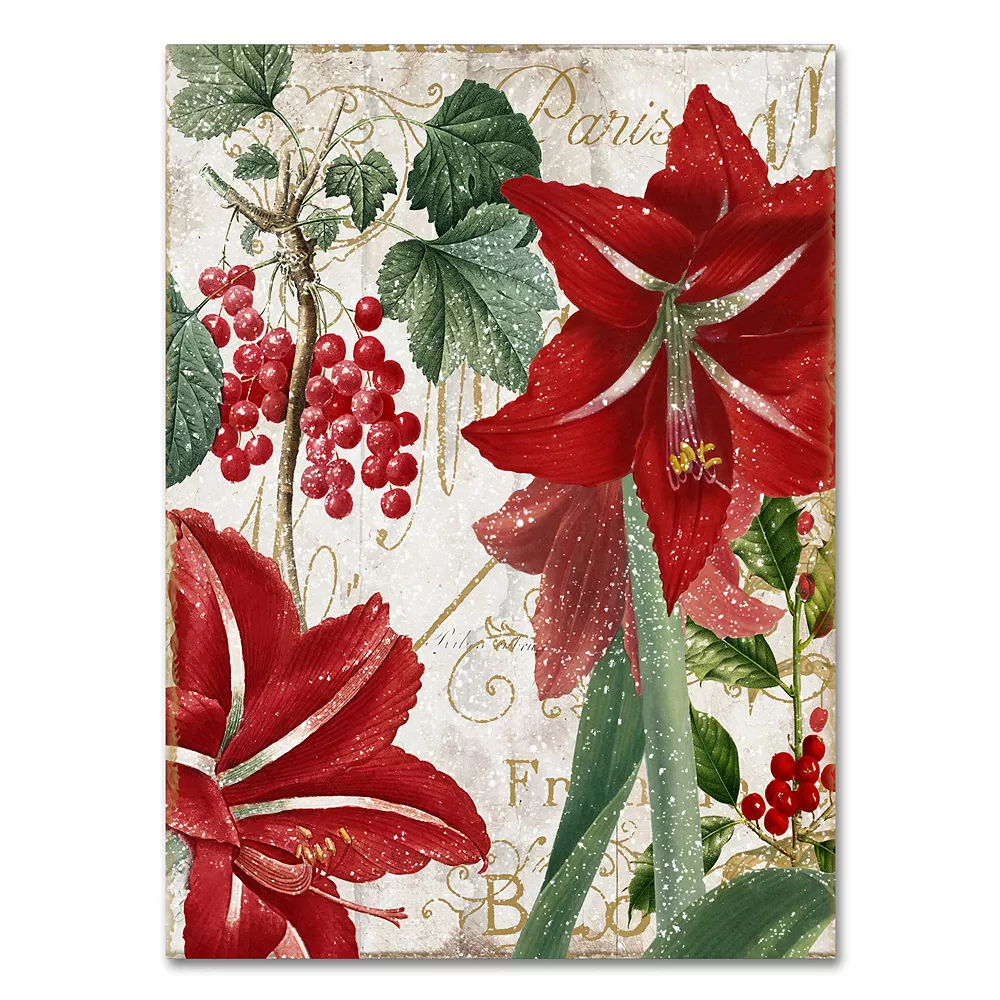 Trademark Fine Art Amaryllis "Paris" Canvas Wall Art 3 Trademark Fine Art Amaryllis "Paris" Canvas Wall Art - Image 3