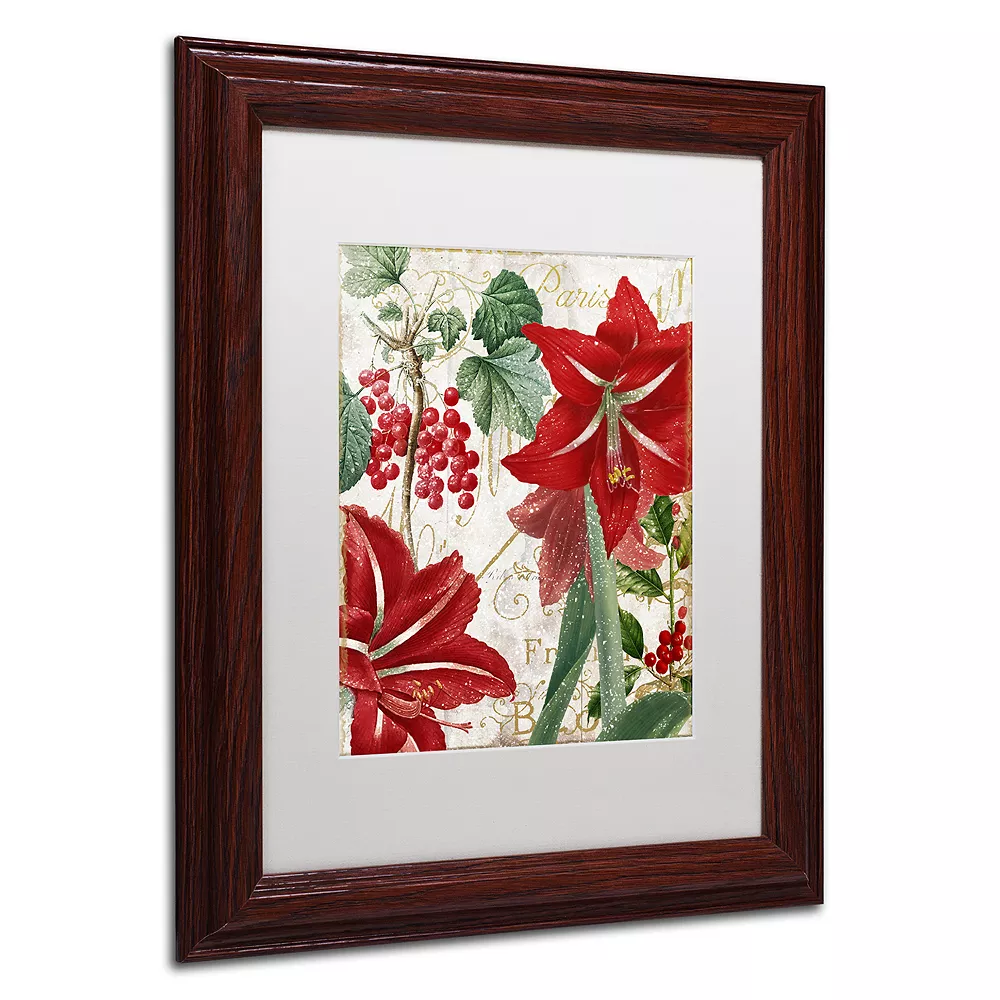 Trademark Fine Art Amaryllis "Paris" Framed Wall Art 3 Trademark Fine Art Amaryllis "Paris" Framed Wall Art - Image 3